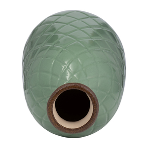 Vaso in ceramica con motivo a quadri per l'arredamento del soggiorno e vaso decorativo per fiori per la camera da letto - Product Image 6