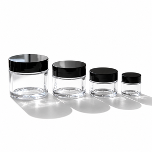 Envase de Plástico PET Transparente de Boca Ancha y Pared Gruesa de 120g 10oz 150ml con Tapa Negra para Cosméticos de Cuidado de la Piel de Lujo Personalizados al por Mayor - Product Image 1