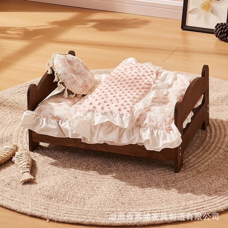 ชุดกระต่ายน้อยสีชมพู (เตียง/เบาะ/หมอน/ผ้านวมสองด้าน)