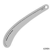 Règle de couture complète en métal, métrique et impériale, à angle droit, en acier inoxydable, règle pour trous de manchon, règle en plaque d'aluminium aérospatial