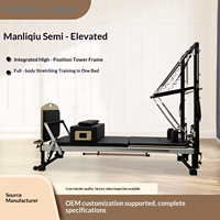Torre de Pilates con Resortes de Tensión y Caja de Madera para Programas de Estiramiento Profundo
