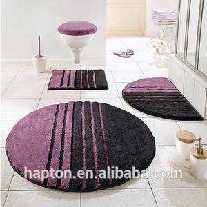 100% micropolyester מופשט אמנות צבעוני אקארד אמבטיה 5 חתיכה סט מצויץ נגד החלקה לטקס חזרה רצפת אמבטיה מחצלת שטיח - Product Image 5