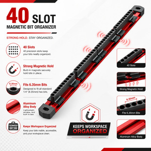PICUS Industrial Magnetic Metal <b>Drill</b> <b>Bit</b> <b>Storage</b> Rack & Box with Fixer Plug-Hanging Auxiliary Tool 3-Year Warranty - Product Image 1