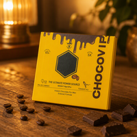 Boîte d'emballage de bonbons ChocoVIP Dragon sous marque privée, Boîtes de compléments alimentaires à base de plantes Vitamax VVIP, Complément alimentaire pour hommes UV Rhino Choco