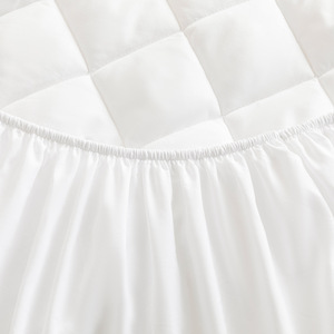 Protège-<span class=keywords><strong>matelas</strong></span> d'hôtel épaissi en coton rembourré, <span class=keywords><strong>anti</strong></span>-salissures et antidérapant, blanc, pièce unique - Product Image 4