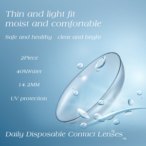 Haipurecon <span class=keywords><strong>Lentillas</strong></span> de Hidrogel HEMA Suave Tipo Natural con Receta Transparente para Uso Diario en Varios Colores Transparentes - Product Image 4