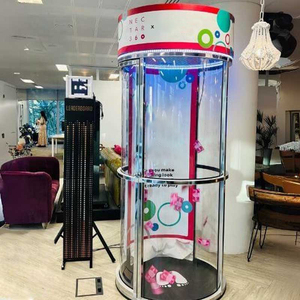 Máquina de Premios, Cubo de Dinero |   Alquiler de Máquina de Atrapar Dinero Interactiva para Interiores/Exteriores para Eventos y Parques de Atracciones - Product Image 1