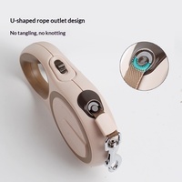 Tali Anjing Bahan ABS Retractable Dua Warna Otomatis CJ910 Zhejiang untuk Anjing Sedang dan Kecil - Ready Stock