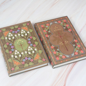 Cuaderno de Tapa Dura Retro con Páginas Interiores con Diseño de Plantas y Flores, Diario de Tapa Dura - Product Image 3