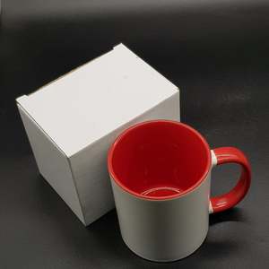 Nhà máy tùy biến 11oz hình trái tim xử lý đầy màu sắc thăng hoa <span class=keywords><strong>Mug</strong></span> với biểu tượng tùy chỉnh mô hình vui - Product Image 6