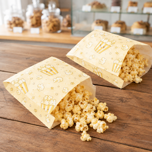 Bolsa de Papel Antigrasa Impresa Personalizada para Snacks, Bolsa para Palomitas, Venta al por Mayor, Ecológica y Desechable - Product Image 3