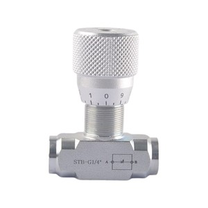 Vanne <span class=keywords><strong>de</strong></span> régulation <span class=keywords><strong>hydraulique</strong></span> bidirectionnelle STB en acier au carbone avec clapet anti-retour G1/4 G3/8 G3/4 G1/2 G1 - Product Image 1