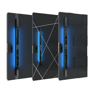 Último design moderno luxo metal entrada porta pivô com bloqueio inteligente