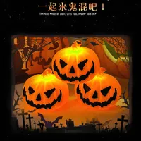 Kürbislaterne mit Kerzenlicht, Halloween-Totenkopf-Geistergesicht-Lampe, Hergestellt in China, Kindergeschenk, Schlafzimmer-Garten-Party-Dekorationsbeleuchtung