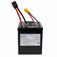 Baterai Lithium Isi Ulang 52V 28Ah 210A 14S7P Casing Logam untuk Sepeda Listrik, Survei Geologi, Transportasi Lapangan