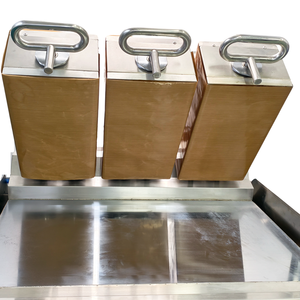 Plancha Eléctrica Comercial de Doble Cara con Calentamiento Automático, Parrilla para Hamburguesas de Tres Cabezas, Resistente para <span class=keywords><strong>Restaurantes</strong></span> de <span class=keywords><strong>Comida</strong></span> Rápida - Product Image 2