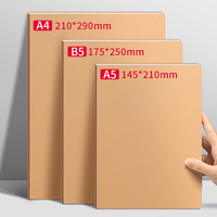 Carnet de composition personnalisé à couverture rigide en papier kraft A4/B5/A5/A6, ligné, 36 pages, journal, cahier d'écolier, cahier de mots pour enfants