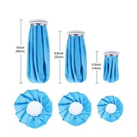 Compresse de glace bleue réutilisable en tissu, compresse chaude et froide avec sangle élastique pour soulager les douleurs liées aux blessures