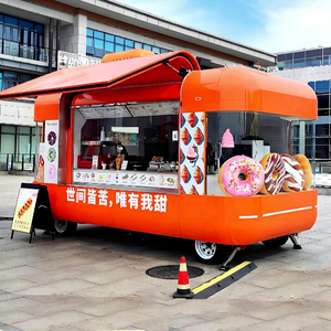 Carrito de Comida Móvil Multifuncional Directo de Fábrica, Carrito de Hot Dogs, Remolque de Comida Rápida - Product Image 1