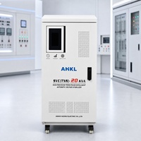Stabilisateur de tension servo triphasé 380V 50Hz AVR 50/80/100KVA avec surveillance en temps réel, en cuivre, haute précision, robuste