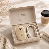 Ensemble électronique multifonctionnel tout-en-un avec support de téléphone, étui, écouteurs, chargeur, masseur cervical, logo personnalisé