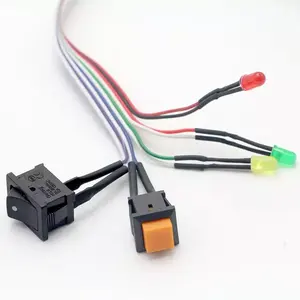 OEM ODM Desktop PC motherboard ATX power reset switch cable, red green LED indicator