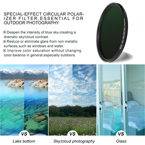 Filtro Polarizador para Lentes de Cámara Fotográfica 58mm 67mm 72mm 77mm 82mm 86mm Recubrimiento Nano Verde MC Filtro Polarizador CPL - Product Image 4