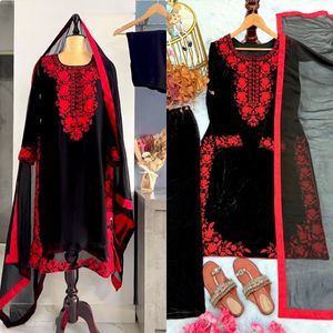 Premium Designer Salwar Set Top listo y Dupatta Modern Slim Fit Collections para bodas Diwali Graduations - Product Image 1