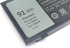 Batterie d'ordinateur portable rechargeable 11,4 V 91 Wh MFKVP RDYCT TWCPG pour ordinateur portable <span class=keywords><strong>Dell</strong></span> <span class=keywords><strong>Precision</strong></span> 15 7510 7520 <span class=keywords><strong>17</strong></span> 7710 <span class=keywords><strong>7720</strong></span> Series - Product Image 2
