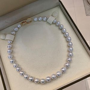 Women's Simple White <b>Edison</b> Freshwater Pearl Pendant Necklace S925 Silver Chain DIY Layered Luxury Natural <b>Light</b> Style - Product Image 4