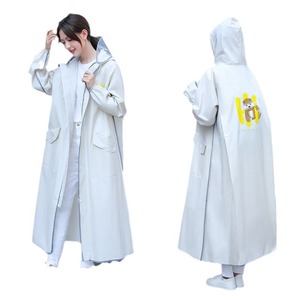 Impermeable Largo de Cuerpo Entero para <span class=keywords><strong>Mujer</strong></span>, Material EVA, Grueso, de una Pieza, para Motocicleta/Vehículo Eléctrico - Product Image 5