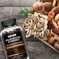 Gummies OEM Véganes au Complexe d'Extraits de Cordyceps, Reishi et Crinière de Lion, Sans Sucre, à base de Cordyceps Sinensis Brut