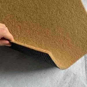 Tapete de Entrada para Exteriores, Imitación Fibra de Coco, Color Sólido, Lavable, Plegable y Cortable, Marca Vast Ocean - Product Image 3