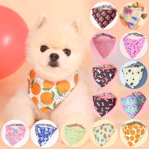 Pet <b>Dog</b> Neck Scarf Adjustable Pet Buckle Triangle Scarf Bandana <b>Neckerchief</b> for Small Cat Bandana - Product Image 2