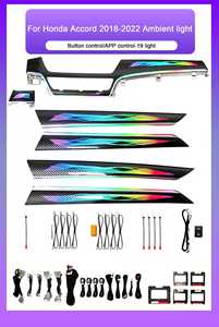 SJC 64 couleurs d'éclairage ambiant adaptées à la <span class=keywords><strong>Honda</strong></span> Accord 10ème génération 2018-2022, éclairage LED dynamique pour voiture, mise à niveau de la décoration intérieure - Product Image 6