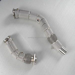 Tùy chỉnh thép không gỉ 304 thể thao downpipe cho BMW S55 F80 F82 M3 M4 3.0t Ống xả tiêu đề điều chỉnh hệ thống ống xả nhiệt bọc - Product Image 2