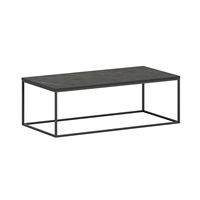 Table basse moderne et durable avec plateau en MFC et structure en métal, idéale pour le salon et le bureau à domicile