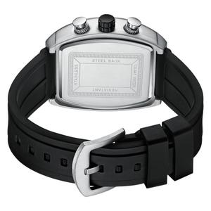 Montre chronographe à quartz de luxe pour homme CHENXI 941, étanche, bracelet en silicone, affichage analogique, 43 mm, tonneau <span class=keywords><strong>Chenlong</strong></span> - Product Image 5