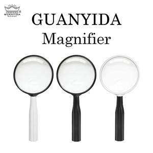 Kính lúp cầm tay màu đen và trắng với tay cầm hình cánh hoa 75mm Ống kính rõ nét cao để đọc và làm việc chi tiết - Product Image 2