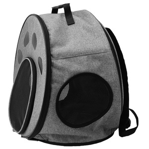 Pet <b>Backpack</b> For <b>Cats</b> And Small Dogs Breathable Mesh Carrier Portable Round Design Under 12 Lbs Capacity - Product Image 4