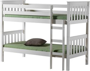 Letto a castello moderno in legno massello in legno di pino letto singolo per bambini gemelli durevole eco-friendly Design <span class=keywords><strong>salvaspazio</strong></span> Grey) - Product Image 3