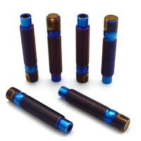TITST Full Threaded Rod Bolt M3 M4 M5 M6 M8 Length 16-300mm Fully Metric Headless Bolt Thread Stud Rods Titanium Screws