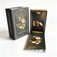 Jeu de cartes de tarot personnalisées de haute qualité en gros, cartes d'oracle de style divinatoire spirituel personnalisées avec guide