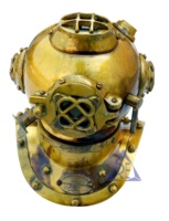 Casque de plongée miniature en laiton US Navy Mark V, style nautique vintage, design moderne, fait main, haute qualité, décoration d'intérieur, découpe de précision
