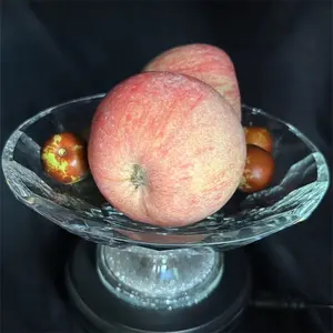 9,8 polegadas Crystal fruta bandeja sala de café mesa mesa decoração festiva presentes