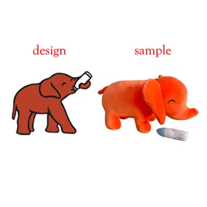 定制您自己的毛绒玩具Oem制造商卡通大象动物毛绒毛绒玩具高品质
