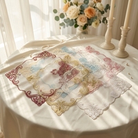 Napperons de table brodés à la française, sous-plats isolants, décorations pour tables de chevet et accessoires de pose – En stock