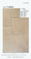 Carreaux muraux antidérapants en porcelaine de style français, motif mosaïque artistique, résistants aux acides, 200x400mm, pour supermarchés et extérieurs