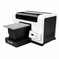 Impresora UV Plana A3 de 35*45cm, Máquina de Impresión UV de Escritorio, Impresora CMYK+Blanco con Barniz para Carcasas de Teléfono, Acrílico, Metal y Vidrio