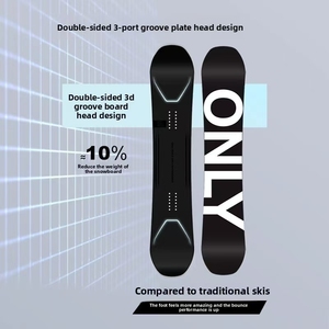 Skis colorés de haute qualité à prix réduit pour débutants, équipement de snowboard pour adultes, construction en fibre de verre pour une durabilité accrue et - Product Image 2